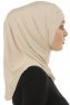 Micro Cross - Helltaupe One-Piece Hijab