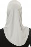 Micro Cross - Hellgrau One-Piece Hijab
