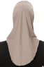 Micro Cross - Steingrau One-Piece Hijab
