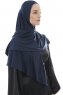 Ajda – Navy Blau Hijab Mit Reißverschluss