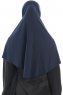 Ajda – Navy Blau Hijab Mit Reißverschluss