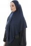 Ajda – Navy Blau Hijab Mit Reißverschluss