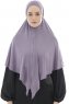 Ajda – Dunkelviolett Hijab Mit Reißverschluss