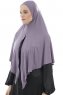 Ajda – Dunkelviolett Hijab Mit Reißverschluss