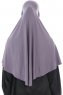 Ajda – Dunkelviolett Hijab Mit Reißverschluss
