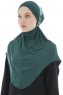 Sefa - Dunkelgrün One-Piece Al Amira Hijab