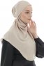 Ebrar - Helltaupe Crepe Chiffon Al Amira Hijab