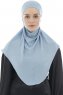 Ebrar - Hellblau Crepe Chiffon Al Amira Hijab