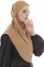 Ebrar - Camel Crepe Chiffon Al Amira Hijab
