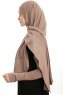 Azize - Dunkeltaupe Pro Scarf Sport Hijab Set