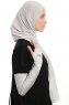 Azize - Hellgrau Pro Scarf Sport Hijab Set