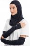 Bayda - Navy Blau Pro Sport Hijab Set