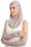 Bayda - Steingrau Pro Sport Hijab Set