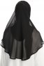 Eylem - Schwarz One Piece Chiffon Hijab