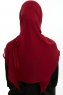 Eylem - Bordeaux One Piece Chiffon Hijab
