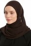 Eylem - Braun One Piece Chiffon Hijab