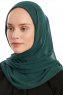 Eylem - Dunkelgrün One Piece Chiffon Hijab