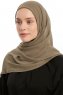 Eylem - Olivgrün One Piece Chiffon Hijab