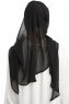 Sahar - Schwarz One Piece Chiffon Hijab