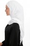 Sahar - Weiß One Piece Chiffon Hijab