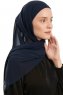 Sahar - Navy Blau One Piece Chiffon Hijab