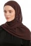 Sahar - Braun One Piece Chiffon Hijab