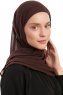 Sahar - Braun One Piece Chiffon Hijab