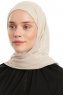 Sahar - Leichte Beige One Piece Chiffon Hijab