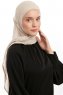 Sahar - Leichte Beige One Piece Chiffon Hijab