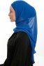 Sahar - Blau One Piece Chiffon Hijab