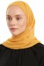 Sahar - Senf One Piece Chiffon Hijab