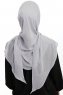 Sahar - Hellgrau One Piece Chiffon Hijab
