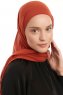 Sahar - Ziegelrot One Piece Chiffon Hijab
