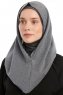 Taliah - Dunkelgrau One Piece Hijab