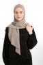 Nermin - Dunkeltaupe Sandy Scarfs Hijab