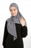 Nermin - Dunkelgrau Sandy Scarfs Hijab
