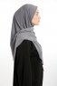 Nermin - Dunkelgrau Sandy Scarfs Hijab
