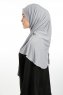 Nermin - Hellgrau Sandy Scarfs Hijab