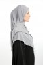 Nermin - Hellgrau Sandy Scarfs Hijab