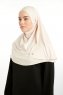 Feriha - Helltaupe Viskose Turban Hijab