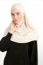 Feriha - Helltaupe Viskose Turban Hijab