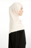 Feriha - Helltaupe Viskose Turban Hijab