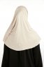 Feriha - Beige Viskose Turban Hijab