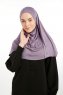 Feriha - Dunkelviolett Viskose Turban Hijab