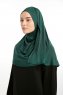 Feriha - Dunkelgrün Viskose Turban Hijab