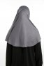 Feriha - Dunkelgrau Viskose Turban Hijab