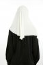 Bengi - Creme Micro Krep Turban Hijab
