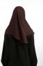 Bengi - Braun Micro Krep Turban Hijab