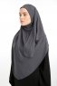 Bengi - Anthrazit Micro Krep Turban Hijab