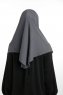 Bengi - Anthrazit Micro Krep Turban Hijab